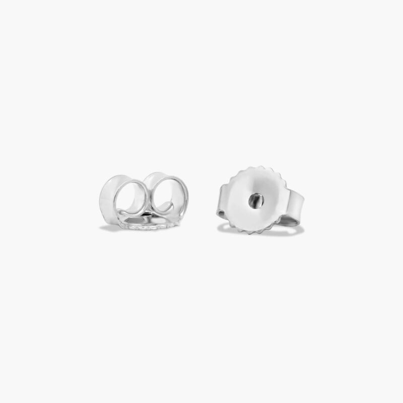 Four Prong 0.75 CTW Round Diamond Stud Earrings In 14K White Gold - Image 2