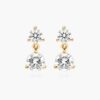 Drop Lab-Grown Diamond Stud Earrings In 14K Yellow Gold