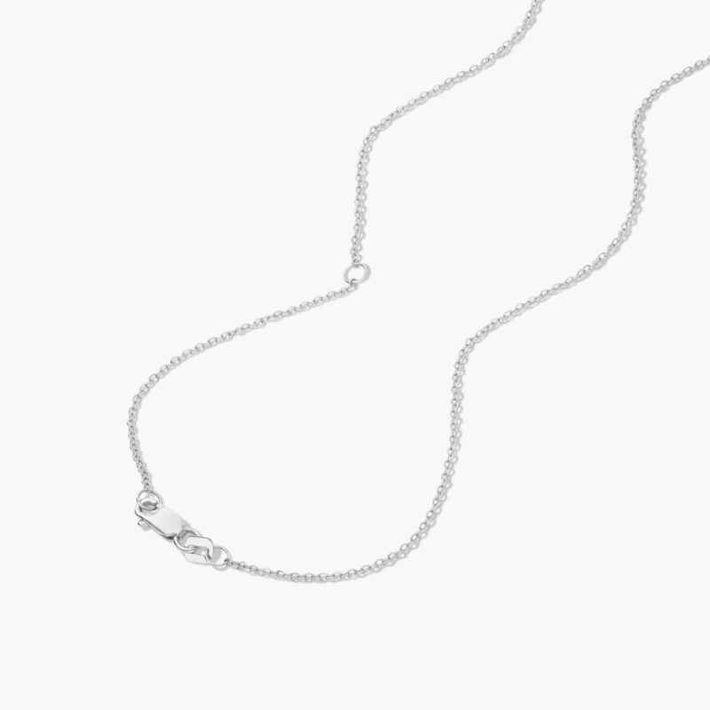 14K White Gold Four Prong Basket Solitaire Lab-Grown Diamond Pendant (1.00 CTW - F-G / VS2-SI1) - Image 6