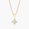 Blossom Lab-Grown Diamond Pendant In 14K Yellow Gold