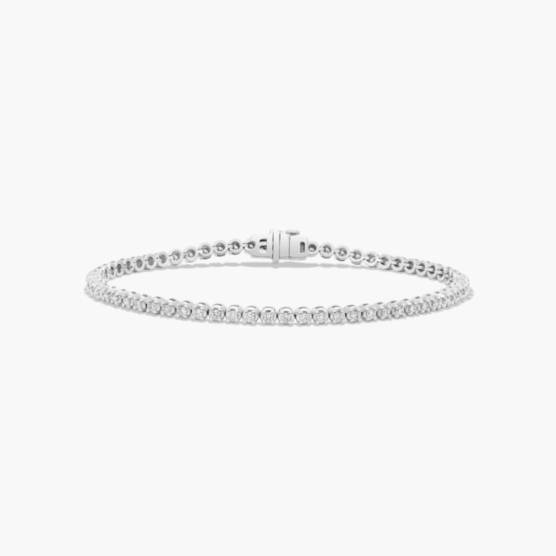 Tennis Bracelet With 1 CTW Diamonds In 14K White Gold (7")