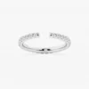 Chelsea 5/8 ctw Round Lab Grown Diamond French Pave Open Wedding Band