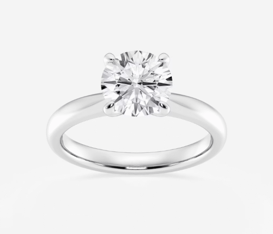 Vera 2 ctw Heart Lab Grown Diamond Petite Solitaire Engagement Ring