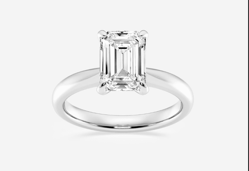 Vera 2 ctw Heart Lab Grown Diamond Petite Solitaire Engagement Ring - Image 7